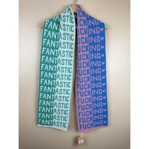 AYDA Pepper Scarf Candy Multi Baby Alpaca Merino Wool Heart Knit Scarf NWT